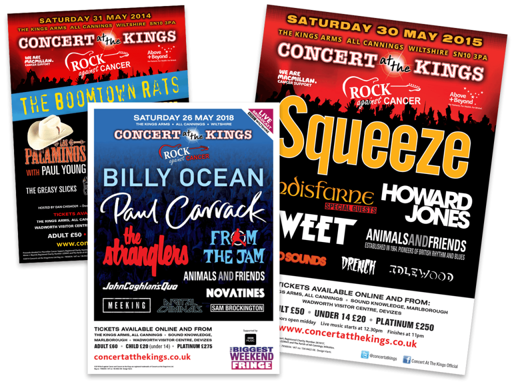 Concert posters and banners Viarti